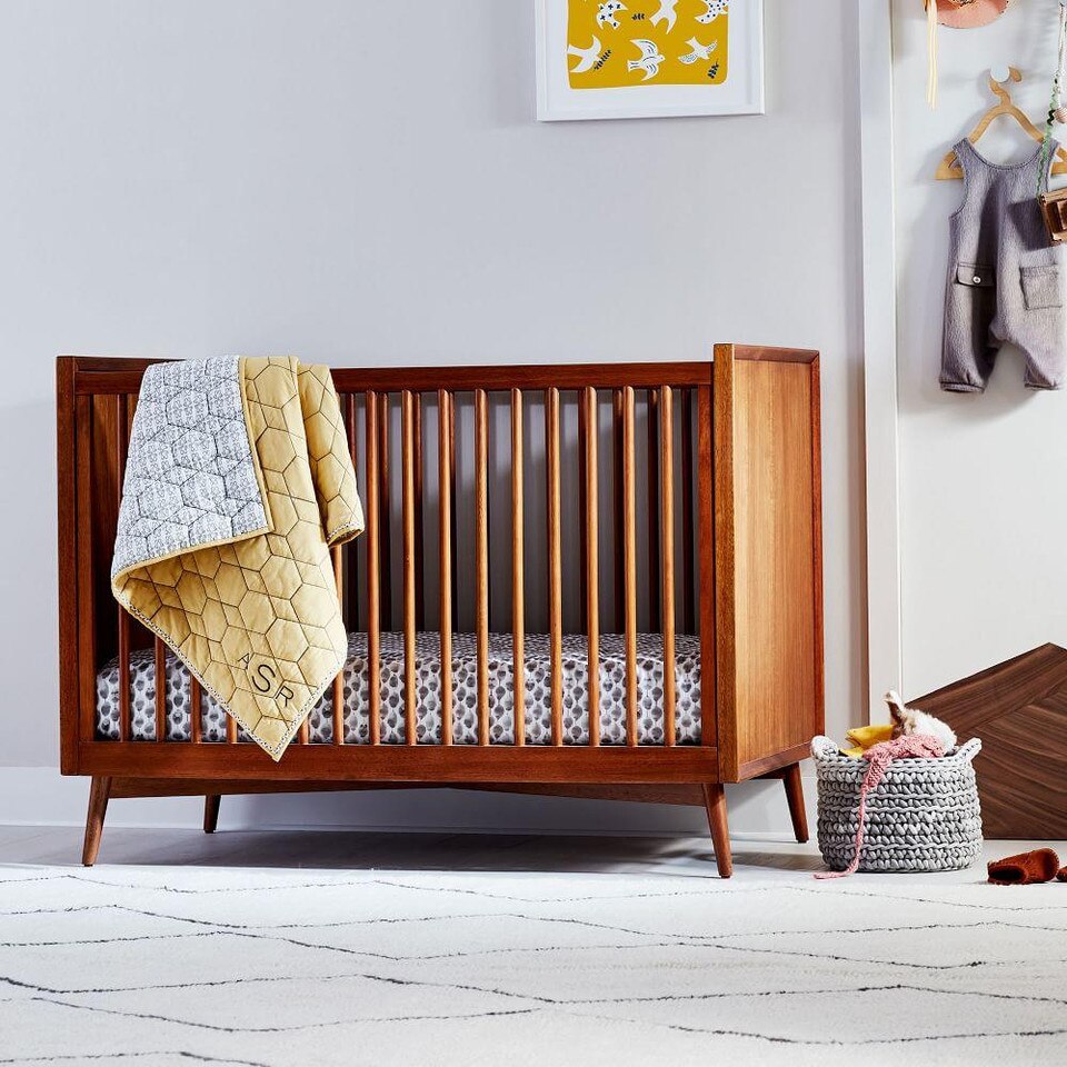 MidCentury Convertible Cot Acorn west elm United Kingdom